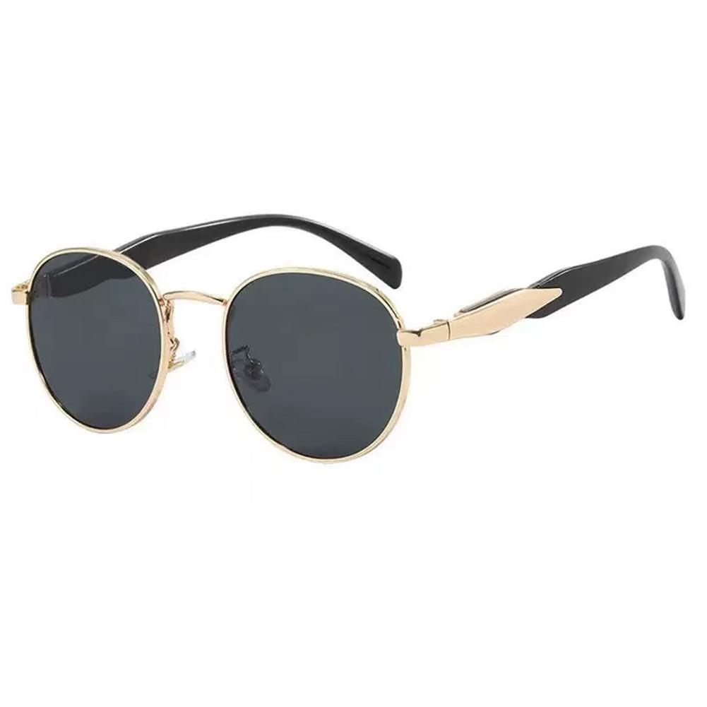 Vintage Round Metal Sunglasses Women New Fashion Retro Sun Glasses Female Ins Trendy Eyewear Female UV400