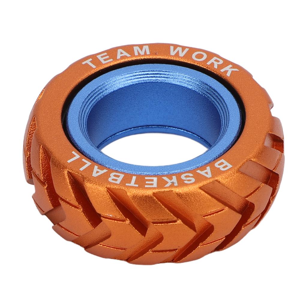 Stress Relief Haptic Slider Ring Dual Color Metal Ratchet Sensory Rotating Coin Block ADHD Slider