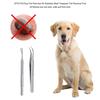 2PCS Metal Tick Remover Dual Prong Shape Pet Lice Tool Easy Grip Lice Tweezers  Home Pet Care