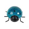 Mini metall Ladybug Beetle Gjerdehenger Vegghengende Ornament Statue Utendørs Patio Hage Figur Skulptur For Home Decor