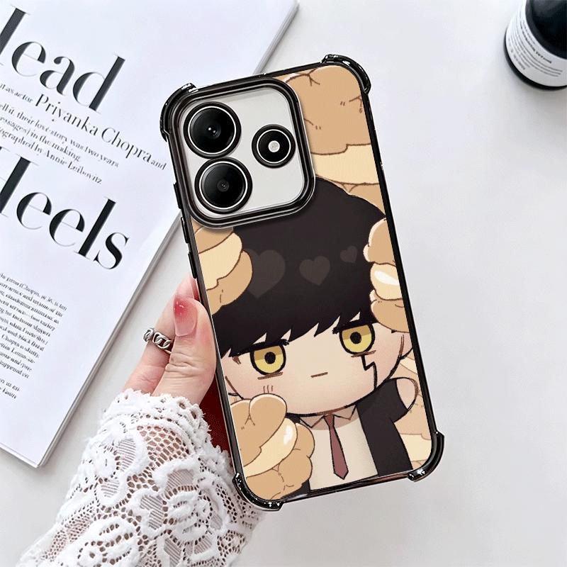 Mashle Magic And Muscles Anime Plating Phone Case For Xiaomi Redmi Note 14 15 Pro Plus 13 12 11 11S 11T 10 9S 9 5G Anti-Fall Air