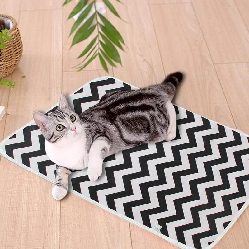 Dog Diaper Pet Urine Pad Reusable Waterproof Mat Cooling Summer Pad Washable Training Mattress Dog Car Seat Cover Decoration