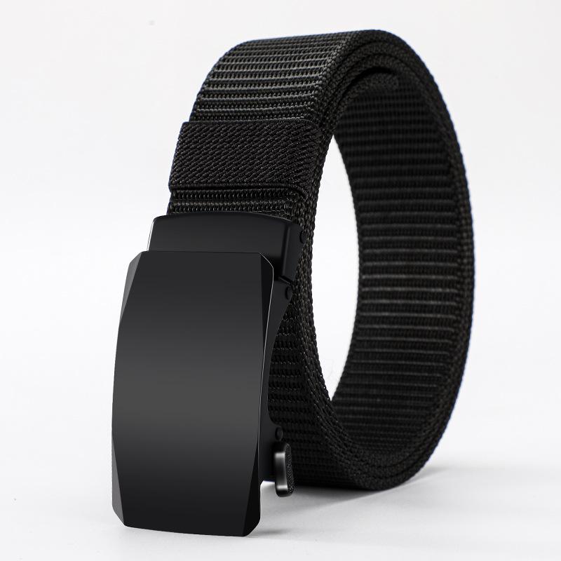 Men'S Alloy Automatic Buckle Belt Outdoor Tactical Belt Casual Pants Belt
