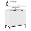 Bathroom Vanity Cabinet with Door White 60.5 x 33.5 x 61 cm