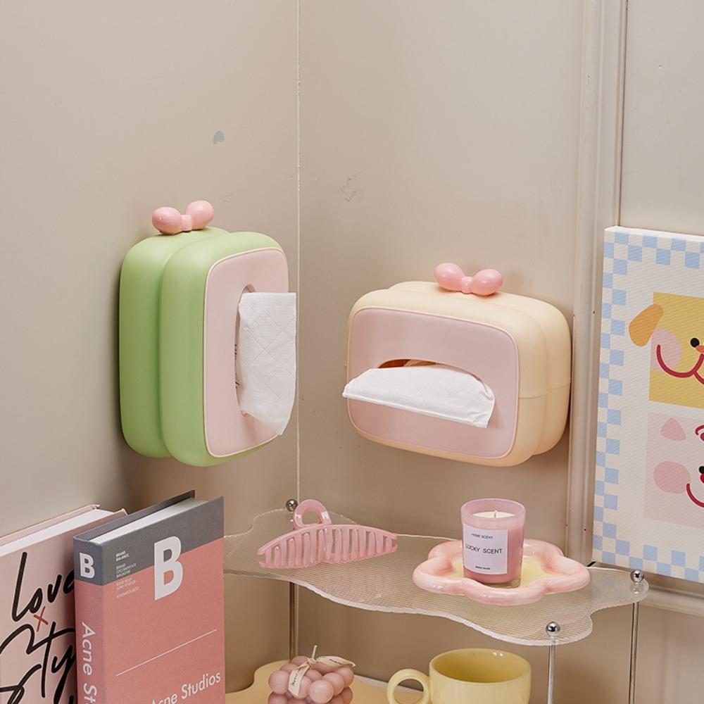 Candy Color Tissue Box Elegant Storage Tissue Holder Creative Paper Towel Box