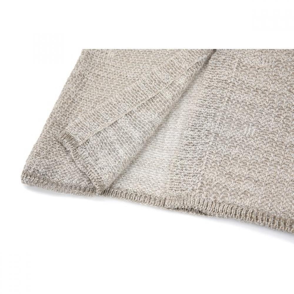 FURINA Linen Cotton Diamond Knit Cardigan