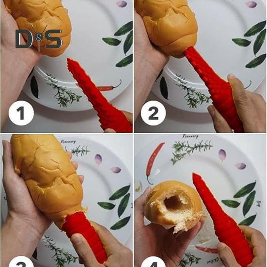 Burghiu pentru găuri pentru chifle pentru hot-dog Preveni scurgerile Producător de găuri pentru chifle pentru cârnați Materiale de coacere ușor de curățat pentru grătar, bucătărie, brutărie de acasă