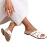 Where's That From Womens/Ladies Crete Crossover Strap Wide Sliders
