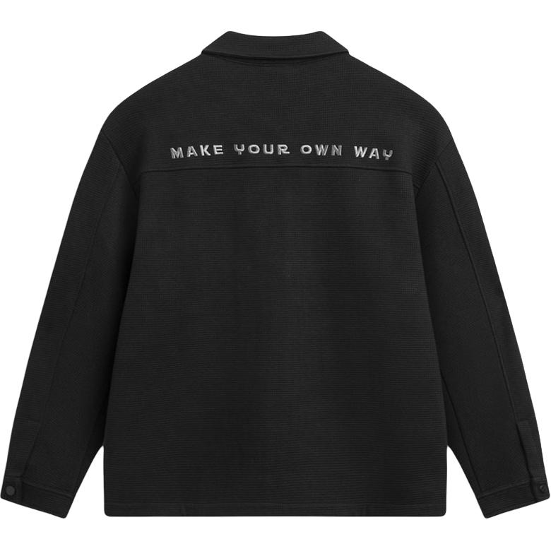 Li Ning Wade Series Back Letter Zipper Collar Soft Breathable Versatile Loose Jacket Men Jacket AFDV873-1