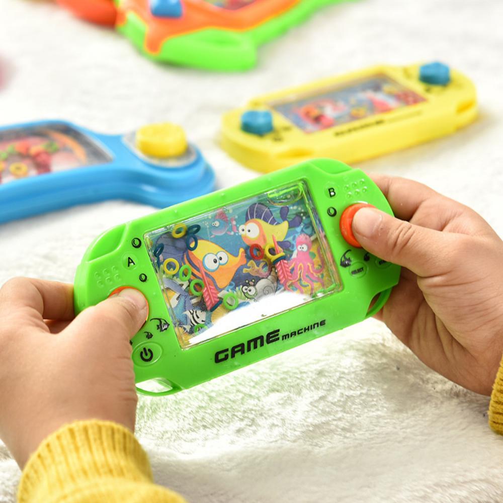 1 Stück zufällige Wasserring-Maschine Nostalgische Kindheit Kinder Retro Kreiselspielzeug Puzzlespiel für Eltern-Kind-Interaktion