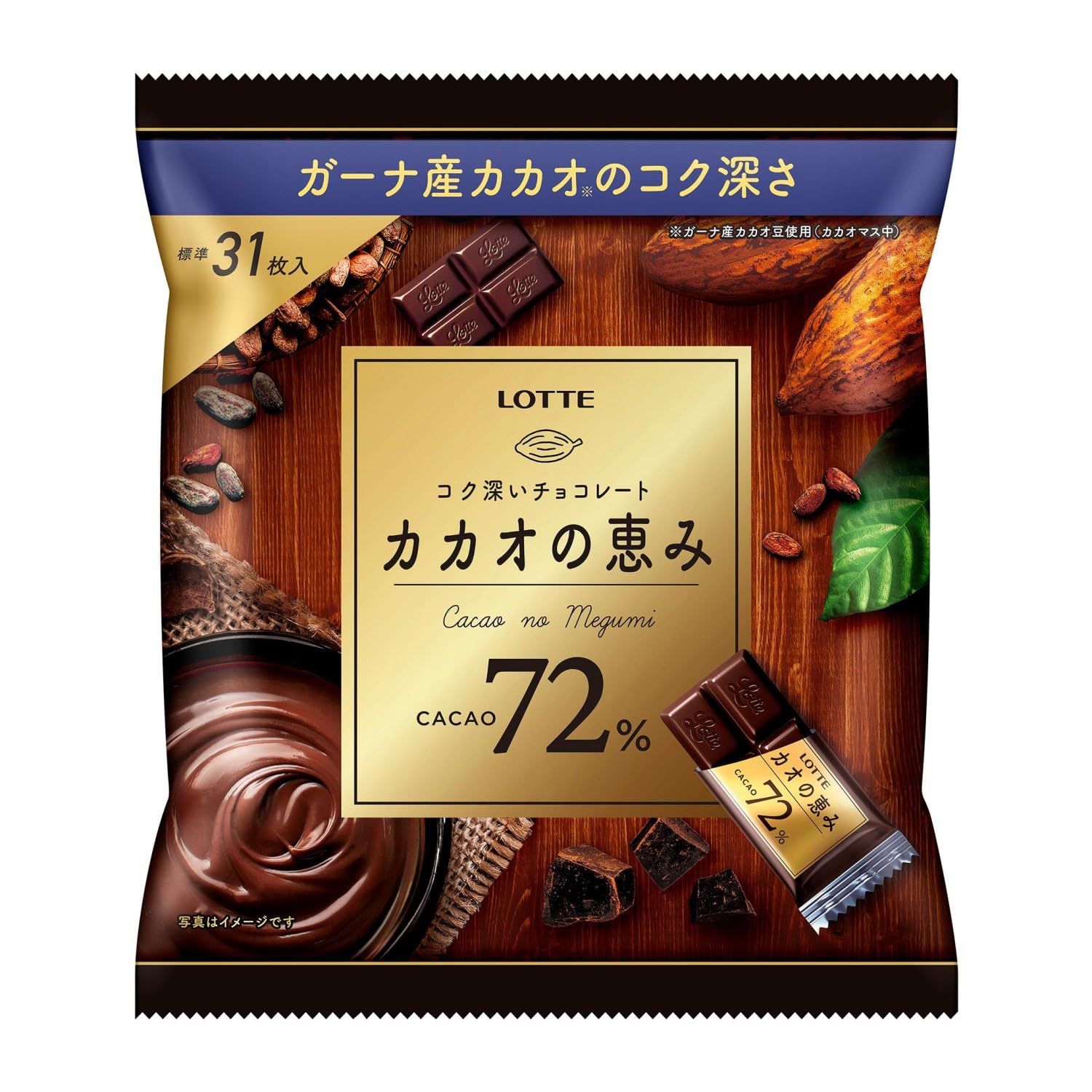 

Lotte Cacao Blessings Share Pack 124 г x 18 шт. 72%