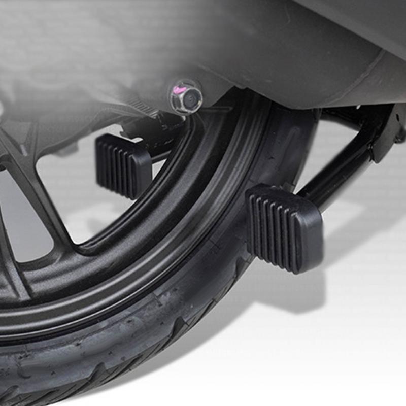 Black Rubber Motorcycle Stand Pad Motorcycle Side Stand Kickstand Foot Extension Support Foot Pad Base Motorcycle Accessories