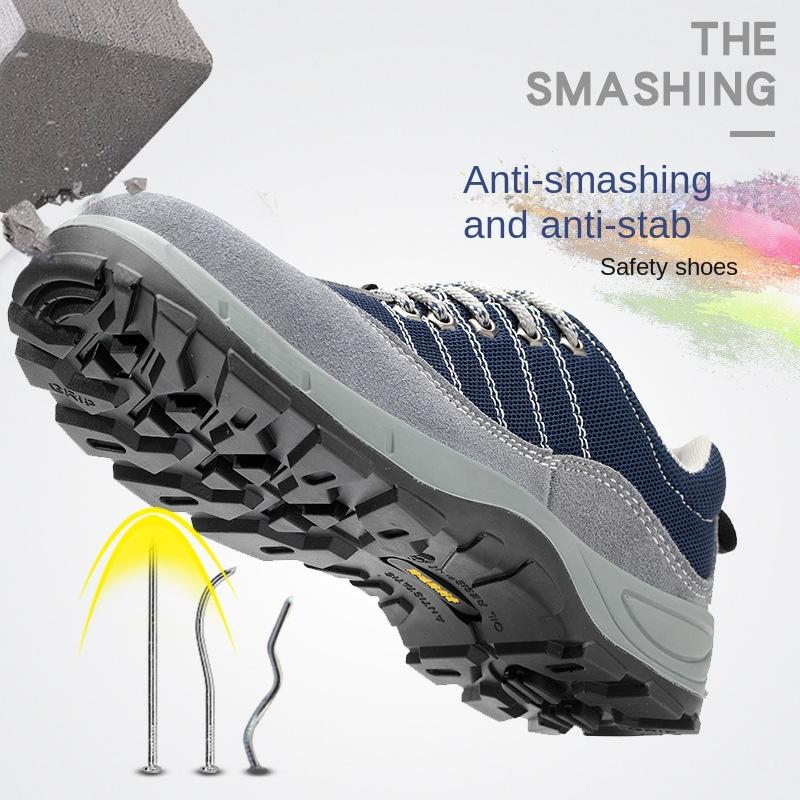 Labor Insurance Shoes, Anti-smashing and Anti-piercing Safety Shoes, Non-slip and Wear-resistant Steel Baotou Labor Insurance Shoes for Men