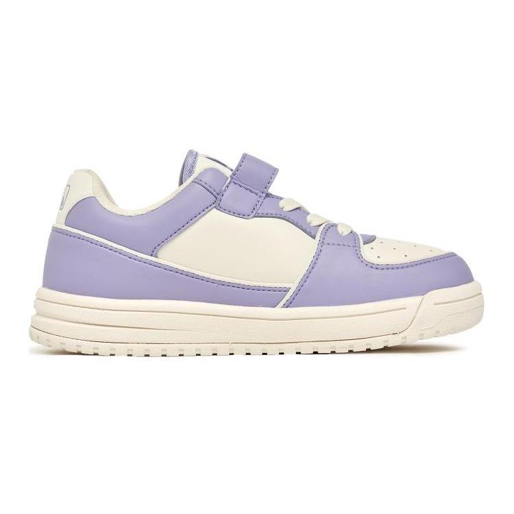 New MLB Chunky Liner Cushioning, Wear Resistant Low Top Kids' Skateboarding Shoes White Purple Kids' 7ASXCA13N-43VOL