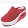Scarpe da passeggio da donna slip-on con cuscino d'aria Scarpe da donna ortopediche per diabetici con plateau Pantofole leggere in rete Sneaker da donna con zeppa