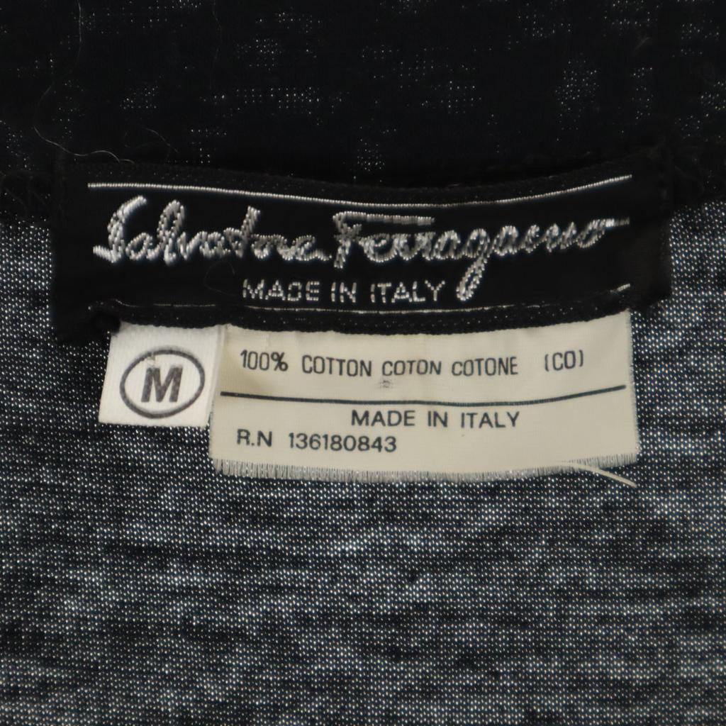 Salvatore Ferragamo 90s Made In Italy Old Zebra Print Short Sleeve T-shirt Women Used