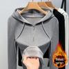 Women's Silver Fox Fleece Hooded Half-Zip Slim-Fit Base Layer Shirt - 2025 Autumn/Winter Collection