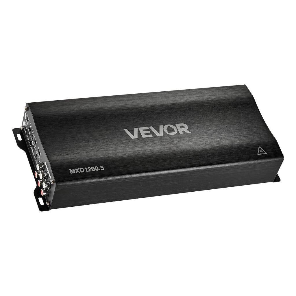 Car Audio Amplifier, 5-Channel Bridgeable Car Amplifier, Multichannel Class D Stereo Amp, Max. 4 X 100W At 4 Ohms / 4 X 200W At 2 Ohms + 1 X 1000W At