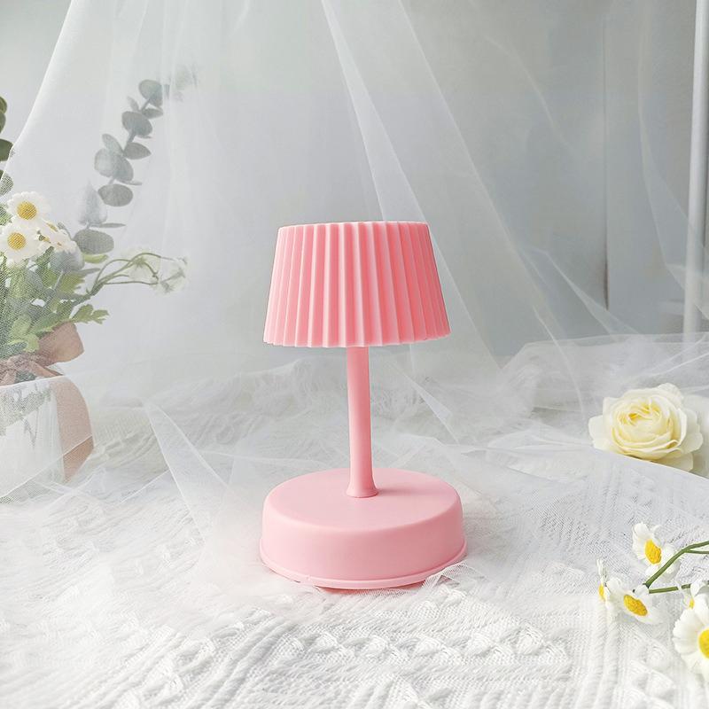 Mini lămpi de masă cu LED Muzică Lumini de noapte Alimentată cu baterii Dormitor Copii Noptieră Living Decor de birou Lumină de birou Lampă de noapte