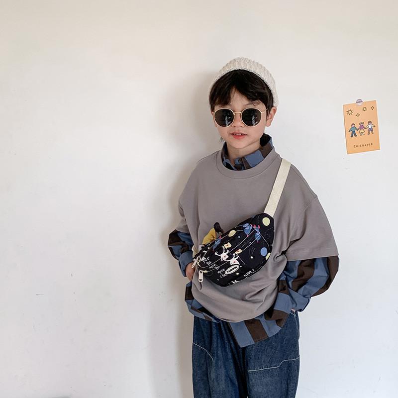 Trendy Childrens Canvas Shoulder Bag For Boys And Girls Stylish Crossbody Pouch