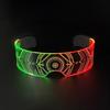 Flashing LED Party Eyeglasses Acrylic Spectacles Rechargeable Glasses for Cosplay Festival Outfits Stylish Eyewear