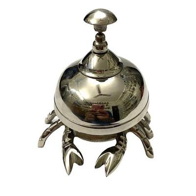Brass Crab Table Bell Hotel Counter Bell Pracovní stůl pro domácí kancelář Calling Bell Decor