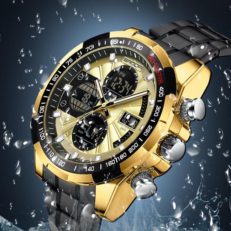 Digital LED Watch Men Sport Quartz Wristwatch Luxury Stopwatch Waterproof Male Electronic Clock