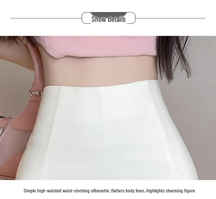 2025 Summer High-Waisted A-Line Slim-Fit Cargo Skirt for Petite Women