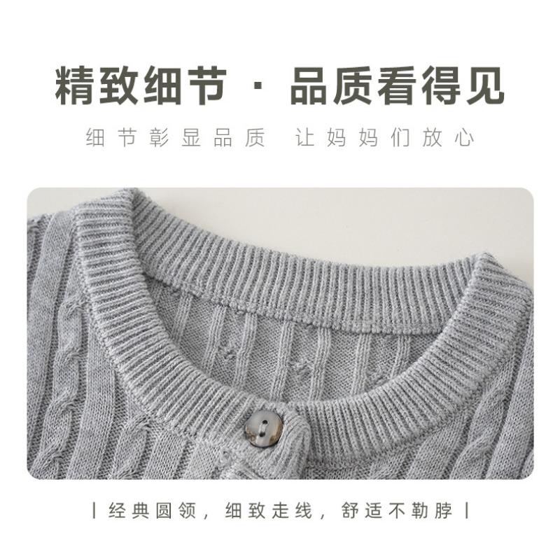 Mädchen Strickjacke Langarm Kinder Pullover Koreanischer Stil