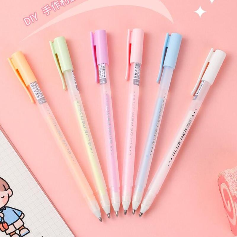 Creative Precision Adhesive Stick Pen Fine Point Quick Dry Dot Liner Glue Pen for Scrapbook Journal DIY Art Papercra