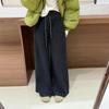 2025 Winter Korean High-Waisted Micro-Flare Pants: Versatile, Loose, Age-Reducing Women's Straight-Leg Trousers