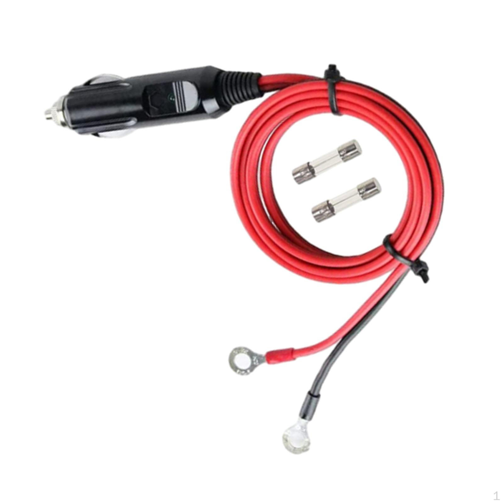 

Cigarette Lighter Plug Adapter,Extension Cable, with Indicator Light,Universal,1M Cable Wire 16AWG