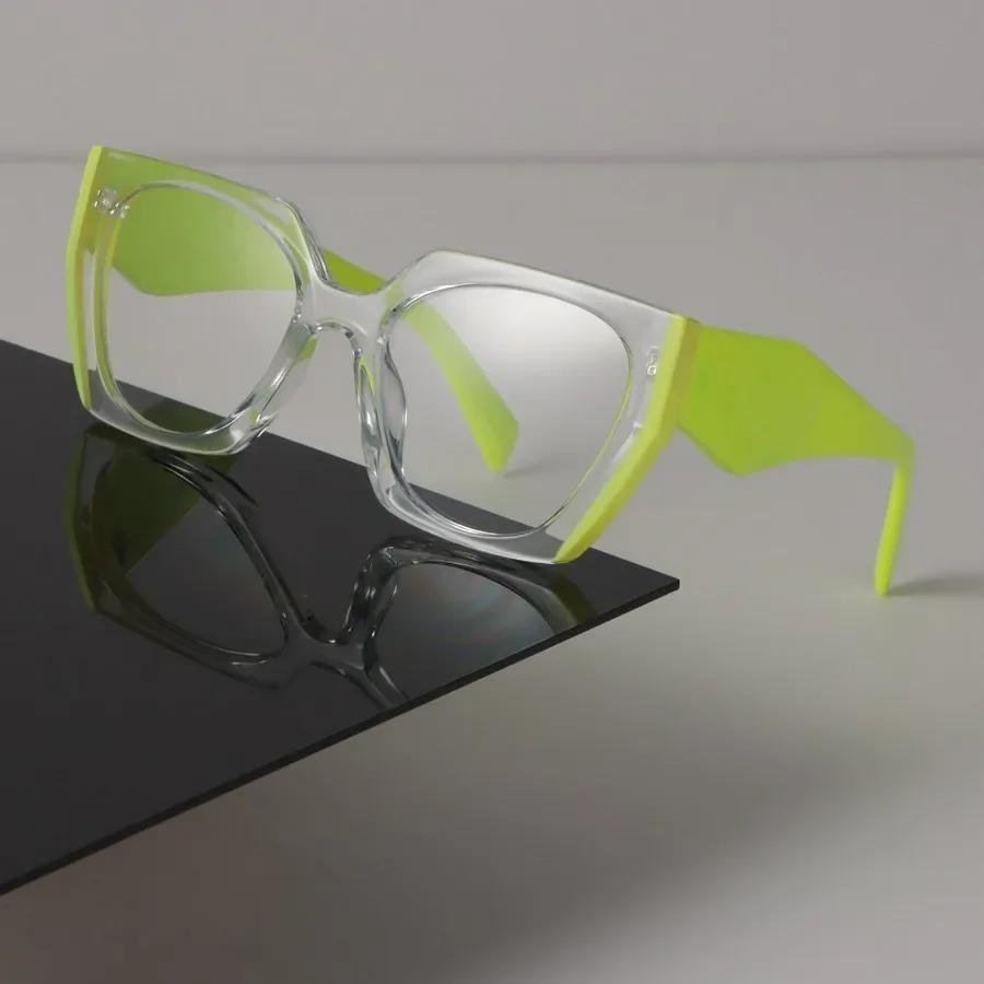 Роскошные квадратные оправы для очков Женские Мужские Минималистичные Прозрачные Очки Крутые Очки с прозрачными линзами Oculos