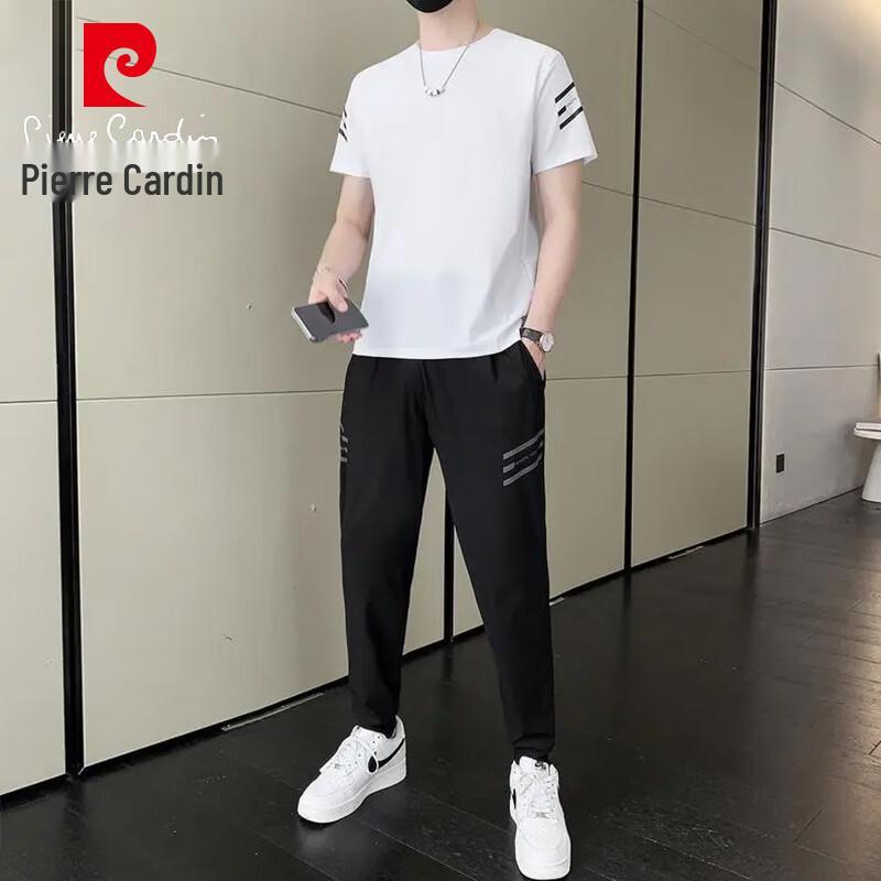 Pierre Cardin Men s Summer Casual Sportswear Set 4XL белый