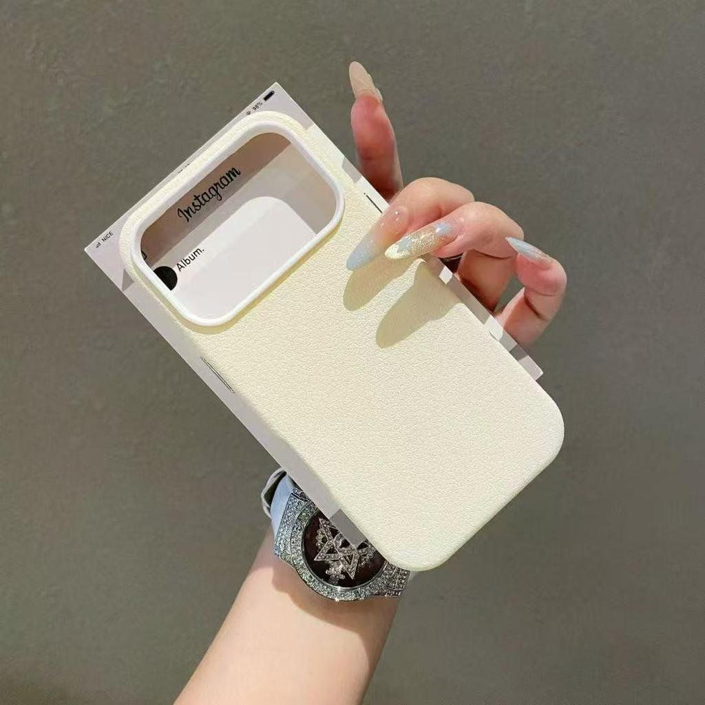 Lychee Texture Case: Drop-Proof, Magnetic Protection for iPhone 17 Pro Max, 16 Pro, 15, and 14.