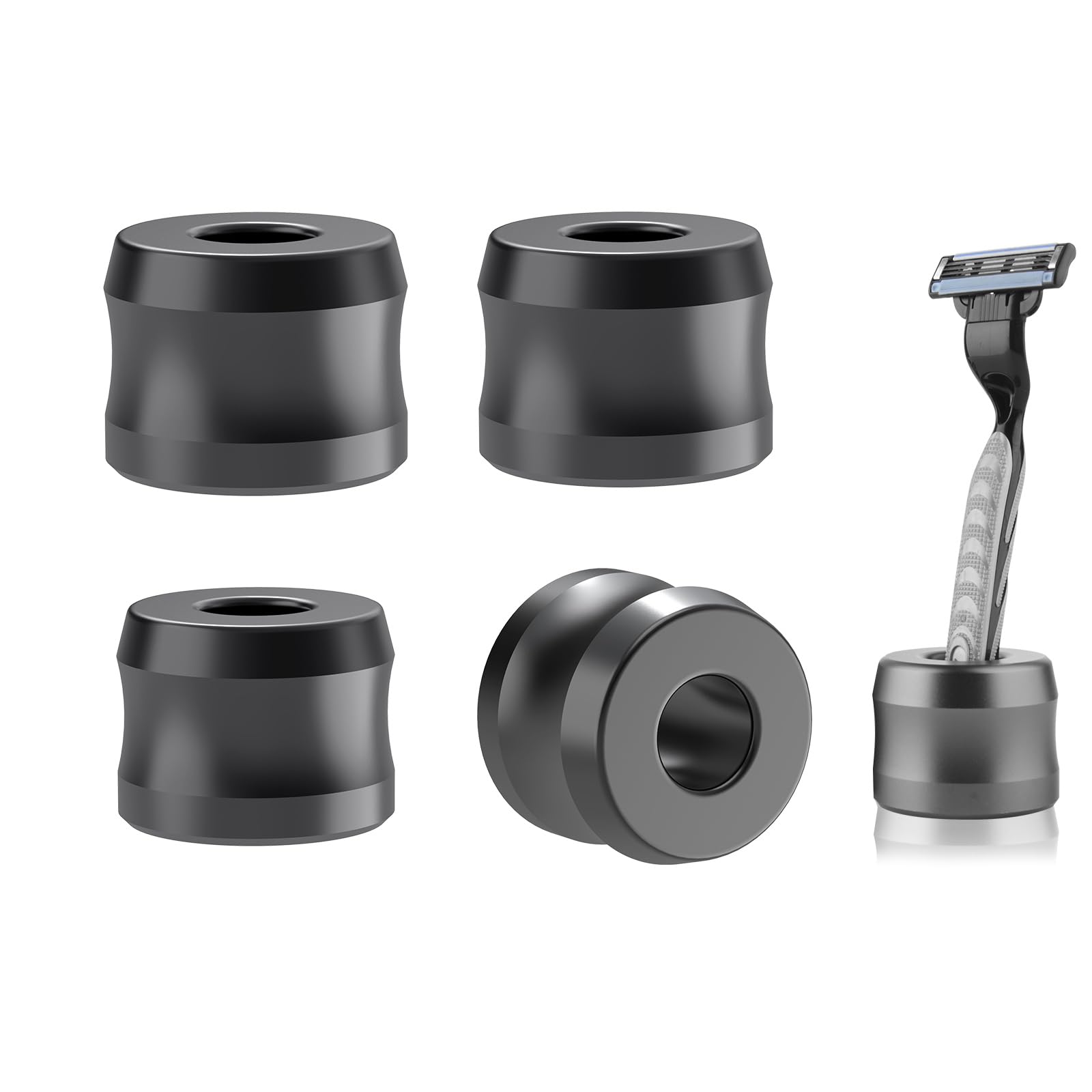

Linkidea Safety Razor Stand Opening Diameter Aluminum Alloy Shaving Stand for Bathroom Countertop Compatible with Merkur Gillette Fusion 5 ProGlide