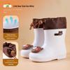 Cartoon Kids' Waterproof Non-slip Rain Boots with Drawstring