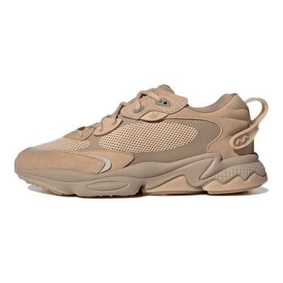 Orijinaller Ozweego Meta Deri Spor Trendi Dayanıklı Kısa Bilekli Günlük Ayakkabılar Unisex Günlük Ayakkabılar Bej HQ6327