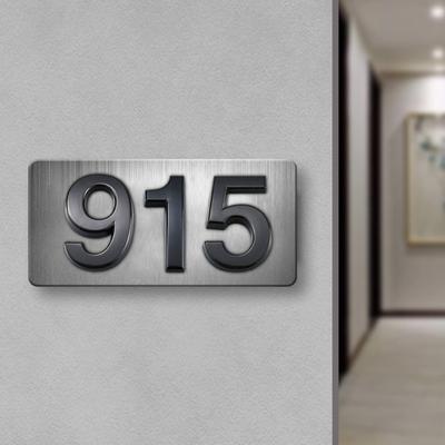 3D-Hausnummer, selbstklebend, einfache Installation, 0–9, modernes Straßentürhaus, Adressnummer, Briefkastenschild