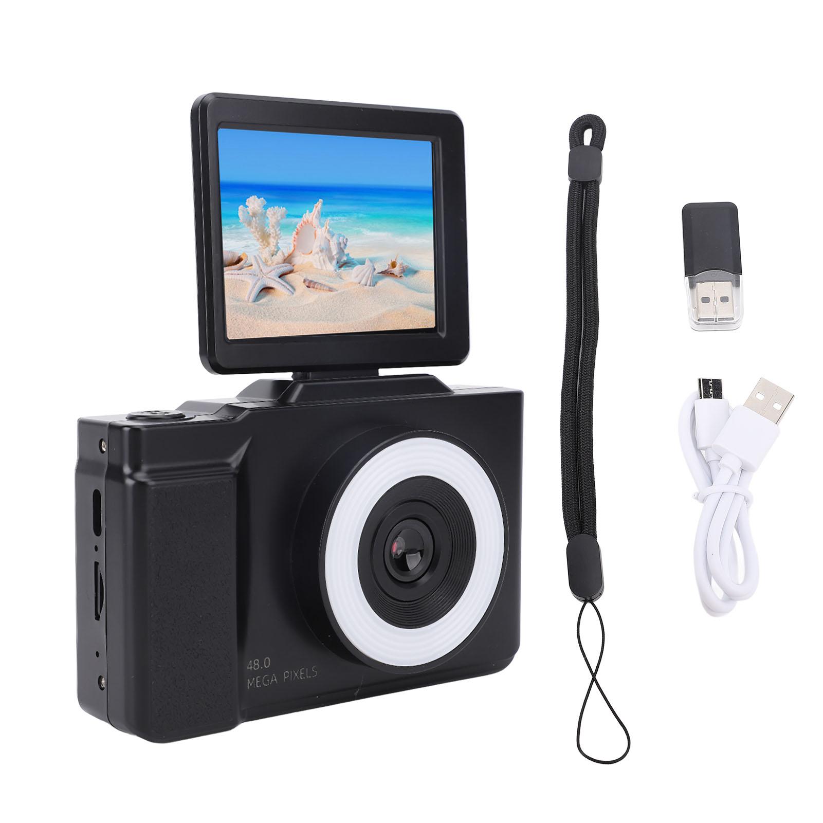 

Digital Camera 1080P HD Optical Zoom Flip Screen Vintage CCD Compact Travel Camera with 32G Memory