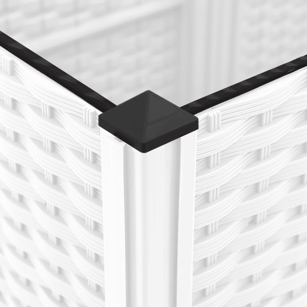 Planter with Trellis White 40 X 40 X 121.5 Cm PP