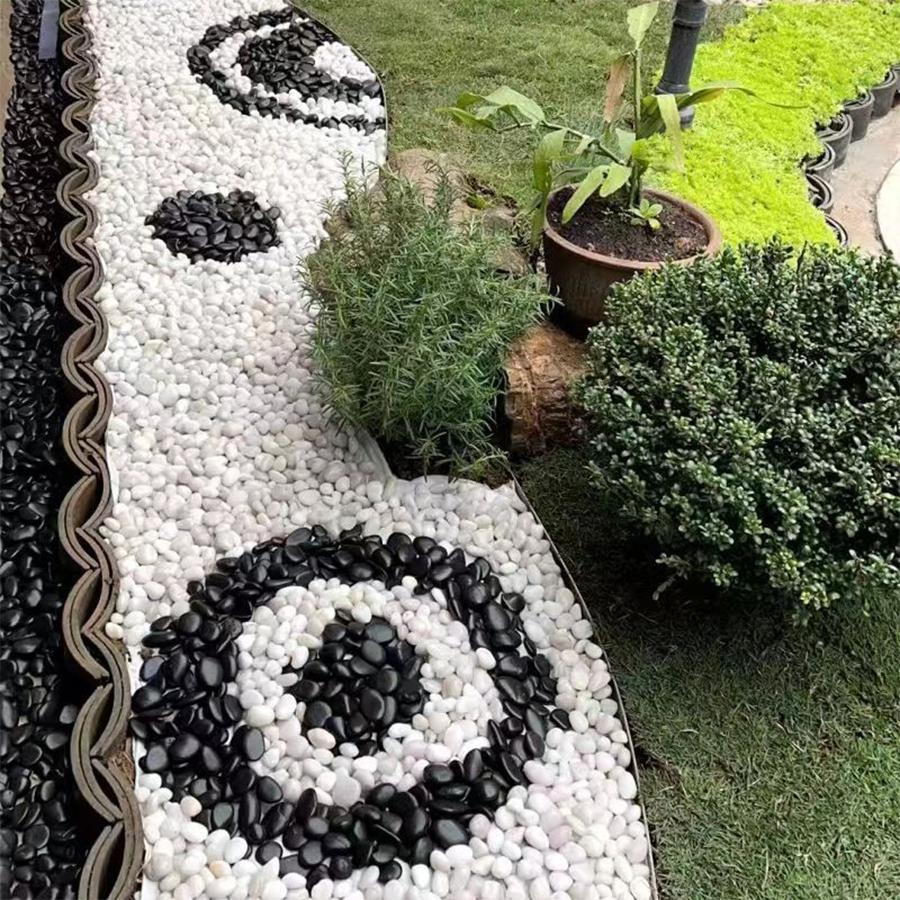 600g Hochglanz Weiße Natürliche Kieselsteine Innen Außen Garten Hof Fischbecken Aquarien Gartenbau Dekoration Stein XJM