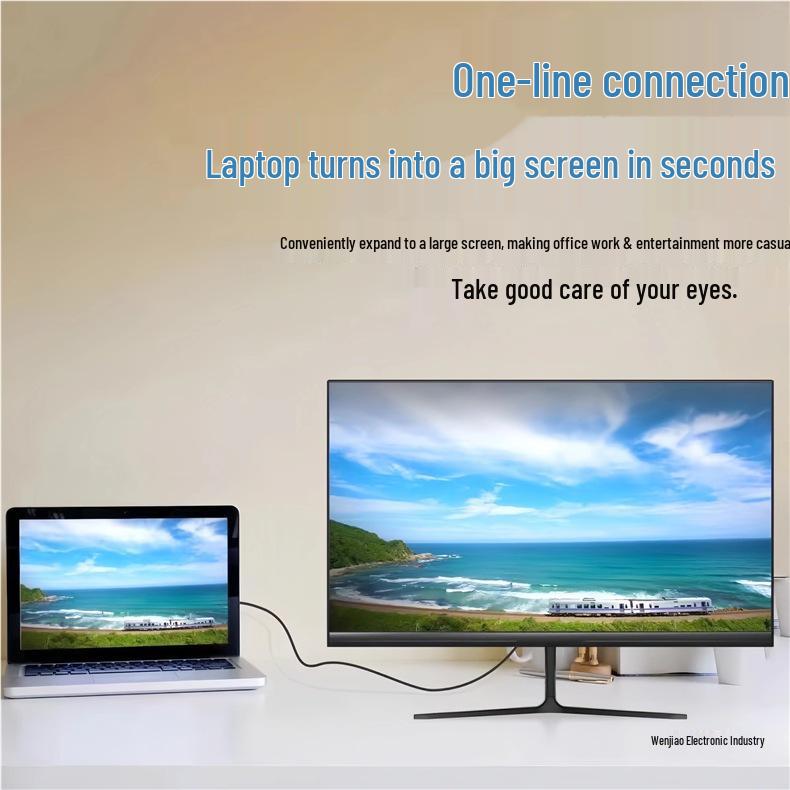 Brand New 19-27 Inch Flat IPS Monitor: Ideal for Office, Gaming, and Surveillance