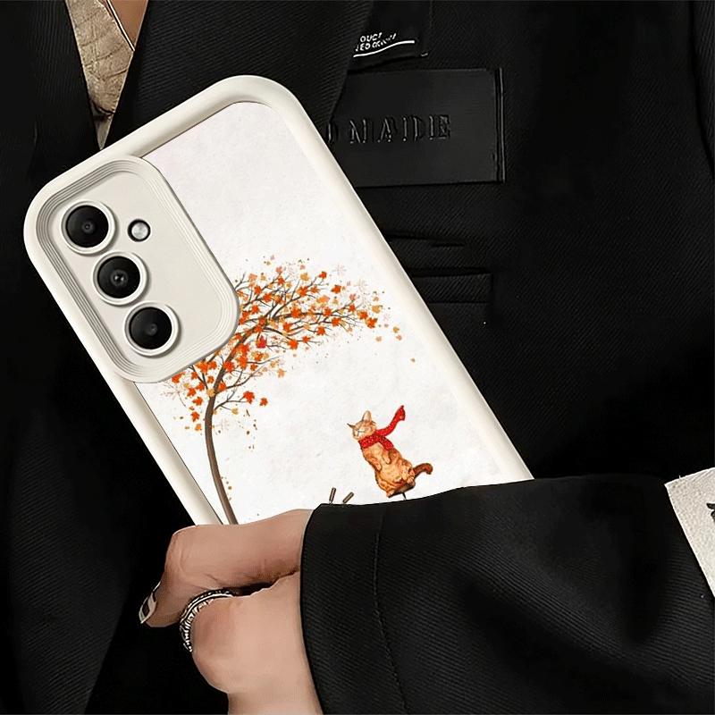 Phone Case for Samsung Galaxy S26 S25 Ultra S24 FE Pumpkin Happy Fall Autumn Shell S23 Plus S22 + S21 S20 5G Soft Silicone Funda