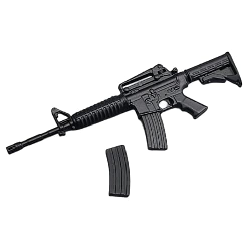 HiPlay ZYTOYS 1/12 Scale PVC Gun Set with MP5, M4, AK47, P90, and M1887 Models for Action Figure Display (ZY6001A)