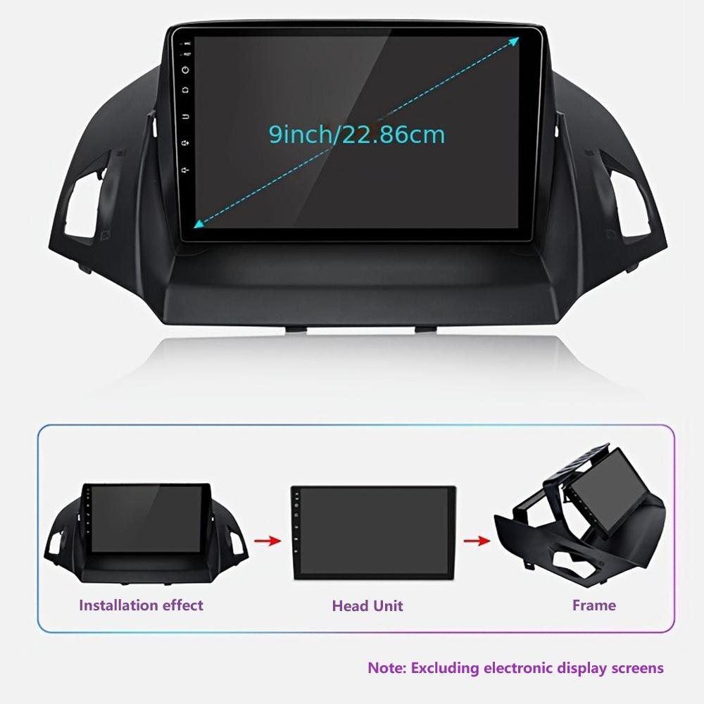 9-inch Car Frame Fascia Adapter Dash Fitting Panel Kit for Ford Tiggo 2013-2016 Frame Panel Dashboard