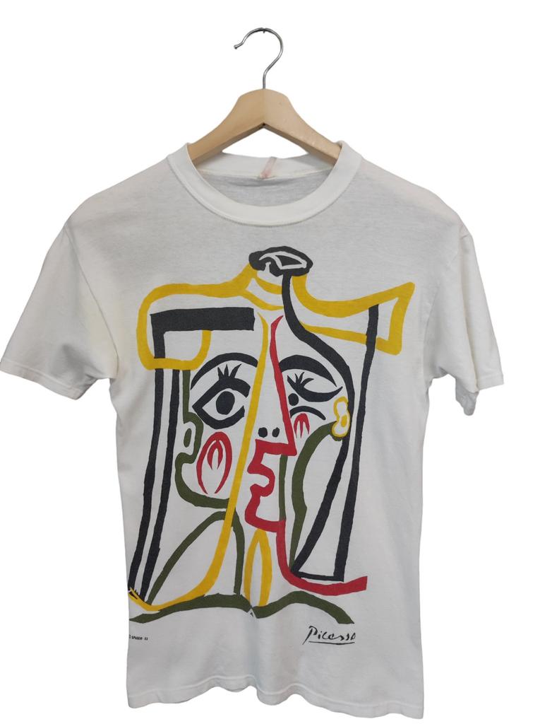 Vintage 1993 Pablo Picasso Tete De Femme Spadem Painting Art Original Picasso graphic Picasso 90s t shirt 90s picasso art drawing Small size