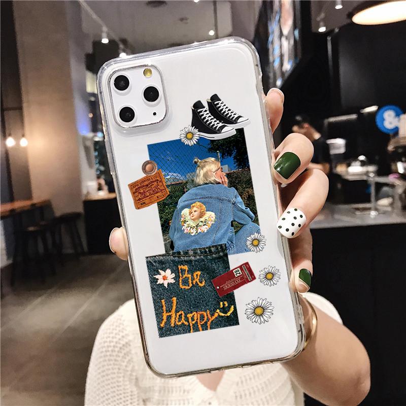 

Популярный чехол для телефона со штрих-кодом в стиле ретро для iPhone 12 11 13 Pro X XR XS MAX 7 8 6 Plus 5 SE20 13mini, прозрачный мягкий силиконовый чехол из ТПУ iPhone 6 6S Plus