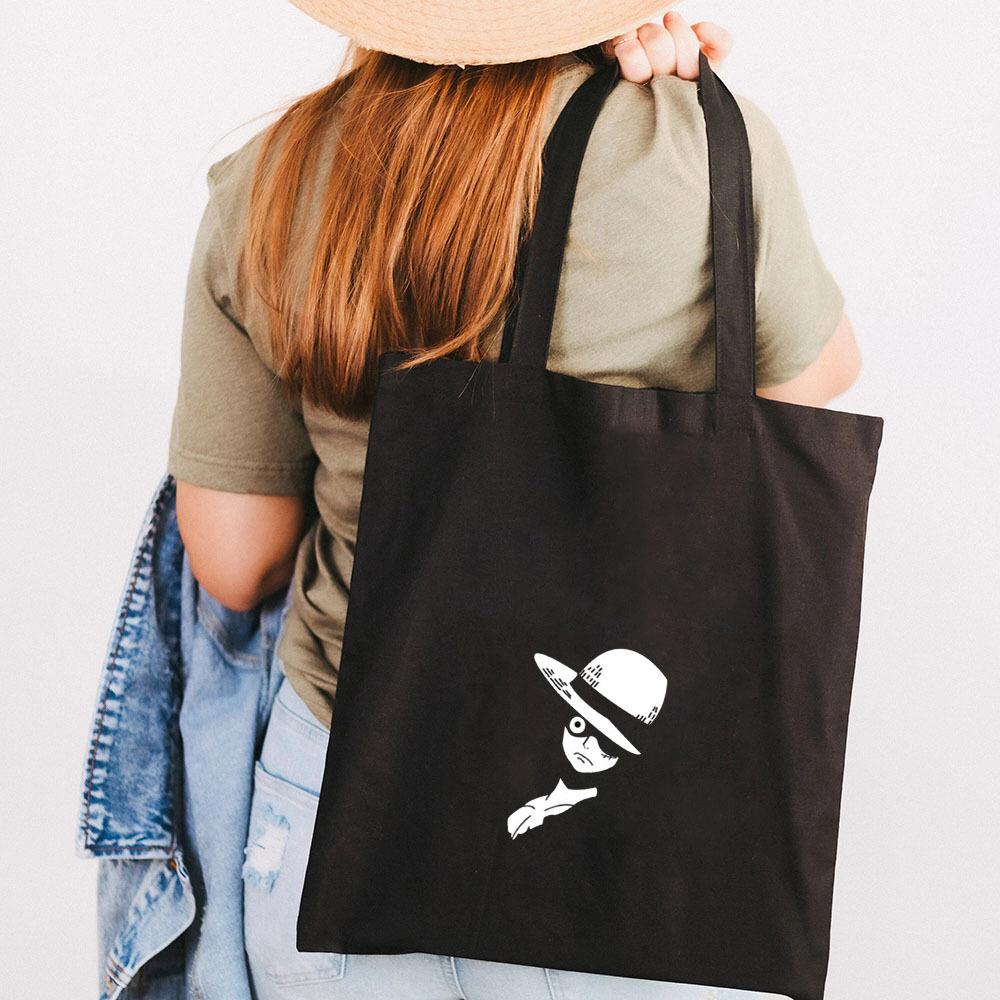 Japan Cartoon Comics One Piece Print Canvas Bag Student Shoulder Bag Tote Bag 0028