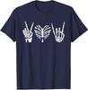 Skeleton Rock Hand Lazy Halloween Costume Rib Cage Unisex T-Shirt